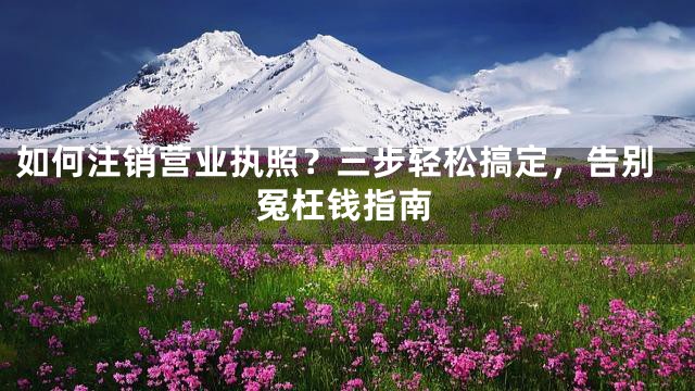 如何注销营业执照？三步轻松搞定，告别冤枉钱指南