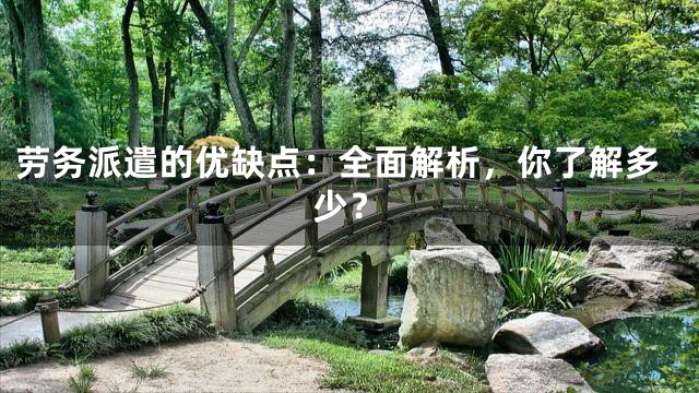 劳务派遣的优缺点：全面解析，你了解多少？