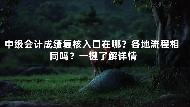 中级会计成绩复核入口在哪？各地流程相同吗？一键了解详情