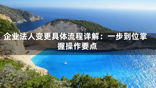 企业法人变更具体流程详解：一步到位掌握操作要点