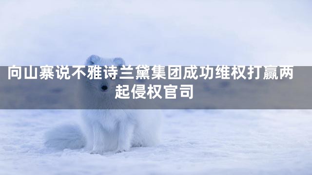 向山寨说不雅诗兰黛集团成功维权打赢两起侵权官司