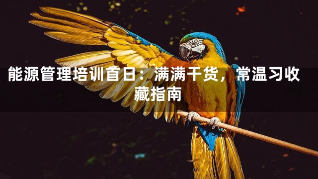 能源管理培训首日：满满干货，常温习收藏指南