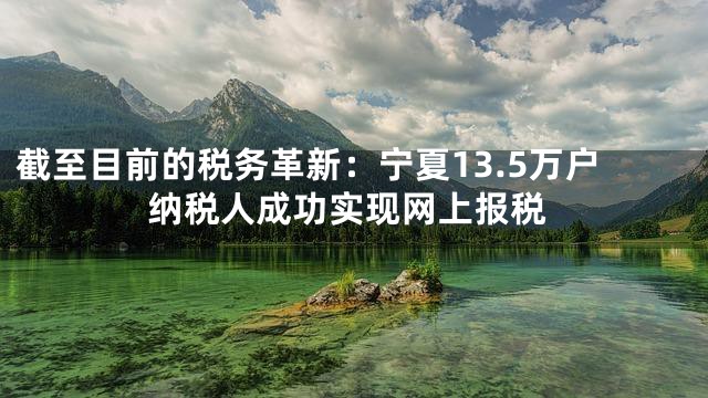 截至目前的税务革新：宁夏13.5万户纳税人成功实现网上报税