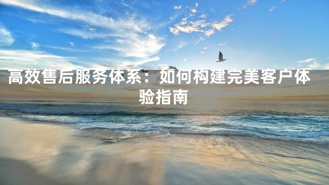 高效售后服务体系：如何构建完美客户体验指南