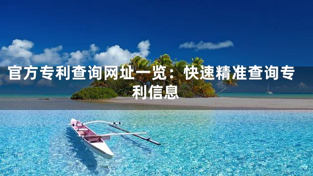 官方专利查询网址一览：快速精准查询专利信息