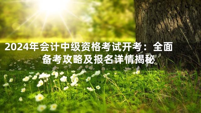 2024年会计中级资格考试开考：全面备考攻略及报名详情揭秘