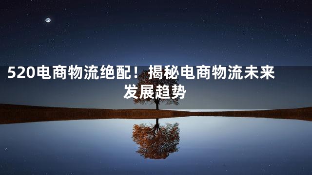 520电商物流绝配！揭秘电商物流未来发展趋势