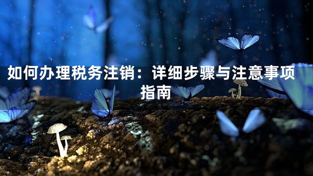 如何办理税务注销：详细步骤与注意事项指南