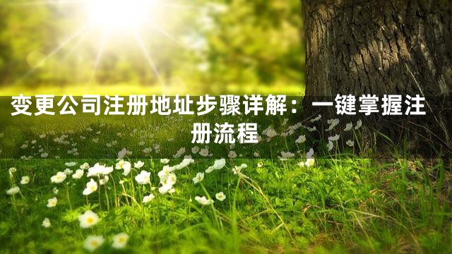 变更公司注册地址步骤详解：一键掌握注册流程