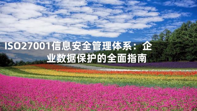 ISO27001信息安全管理体系：企业数据保护的全面指南