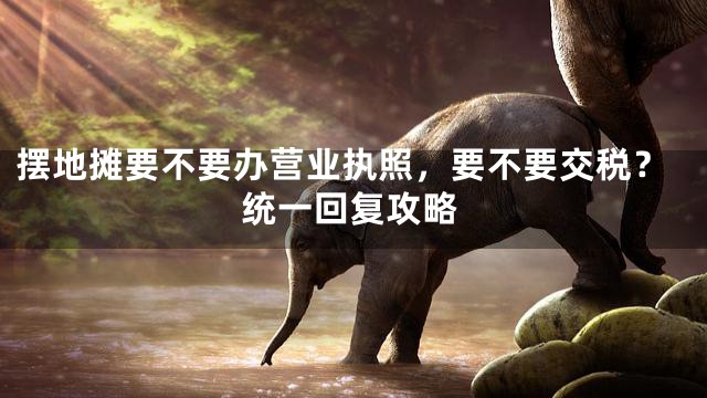 摆地摊要不要办营业执照，要不要交税？统一回复攻略