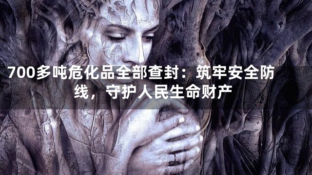 700多吨危化品全部查封：筑牢安全防线，守护人民生命财产