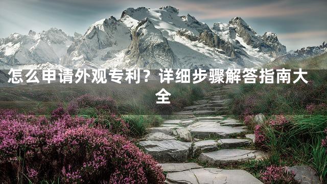 怎么申请外观专利？详细步骤解答指南大全
