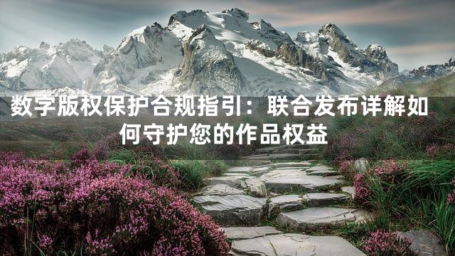 数字版权保护合规指引：联合发布详解如何守护您的作品权益