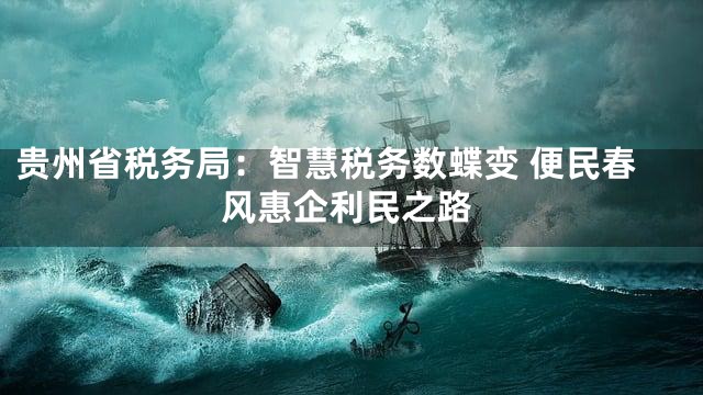 贵州省税务局：智慧税务数蝶变 便民春风惠企利民之路