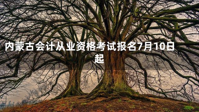 内蒙古会计从业资格考试报名7月10日起