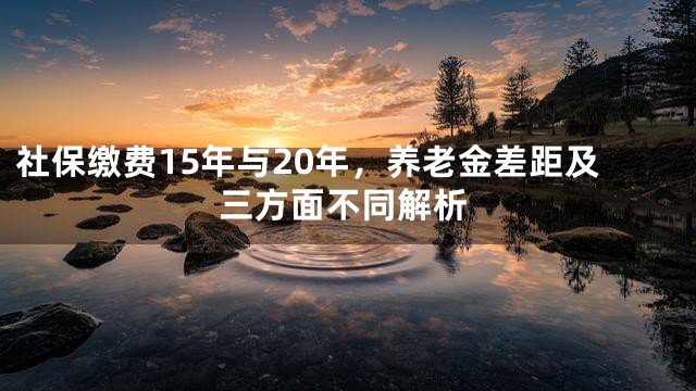 社保缴费15年与20年，养老金差距及三方面不同解析