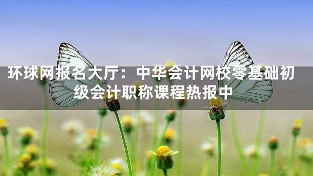 环球网报名大厅：中华会计网校零基础初级会计职称课程热报中