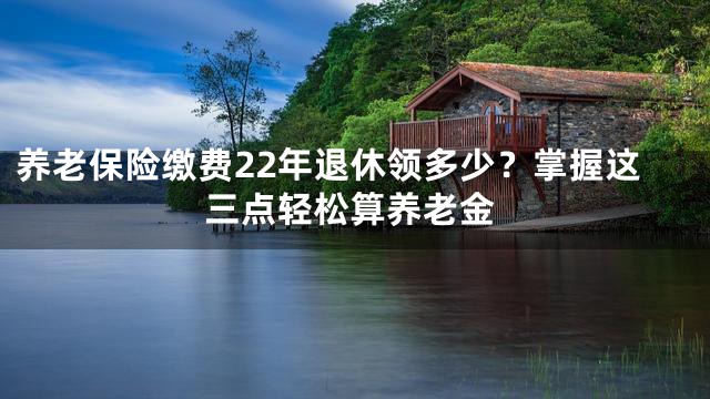 养老保险缴费22年退休领多少？掌握这三点轻松算养老金