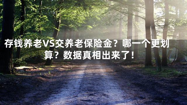 存钱养老VS交养老保险金？哪一个更划算？数据真相出来了！