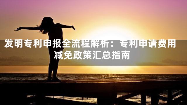 发明专利申报全流程解析：专利申请费用减免政策汇总指南