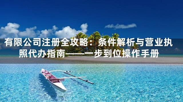 有限公司注册全攻略：条件解析与营业执照代办指南——一步到位操作手册