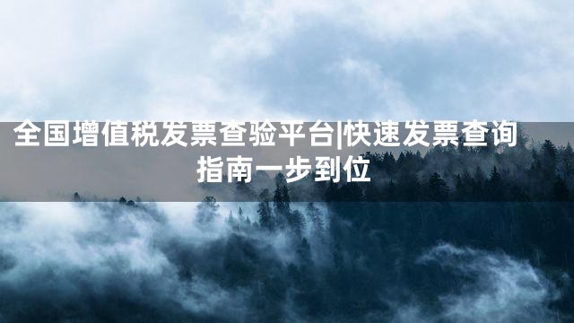 全国增值税发票查验平台|快速发票查询指南一步到位