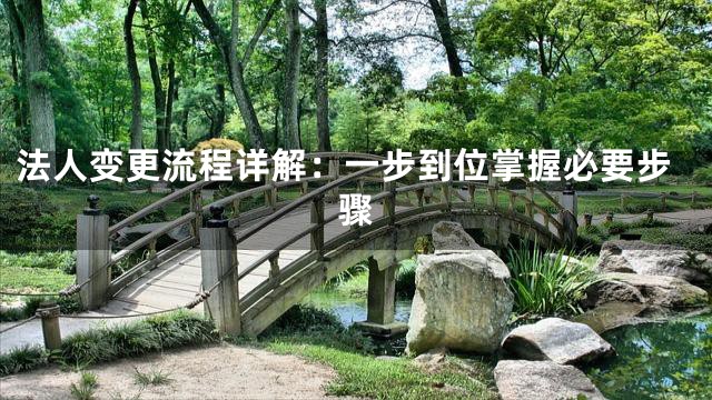 法人变更流程详解：一步到位掌握必要步骤