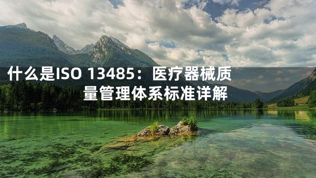 什么是ISO 13485：医疗器械质量管理体系标准详解