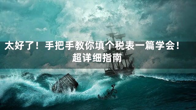 太好了！手把手教你填个税表一篇学会！超详细指南