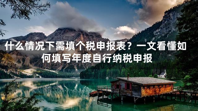 什么情况下需填个税申报表？一文看懂如何填写年度自行纳税申报