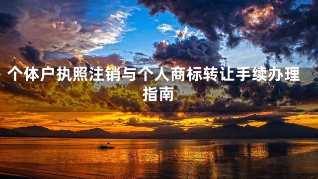 个体户执照注销与个人商标转让手续办理指南