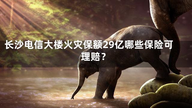 长沙电信大楼火灾保额29亿哪些保险可理赔？