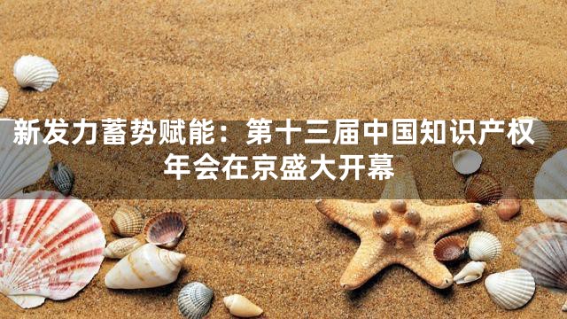 新发力蓄势赋能：第十三届中国知识产权年会在京盛大开幕