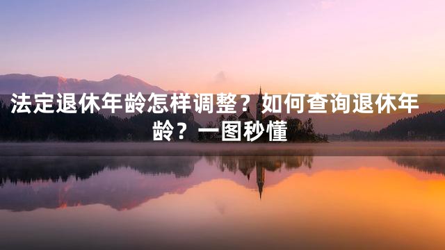 法定退休年龄怎样调整？如何查询退休年龄？一图秒懂
