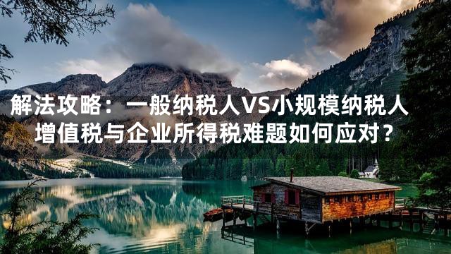 解法攻略：一般纳税人VS小规模纳税人增值税与企业所得税难题如何应对？