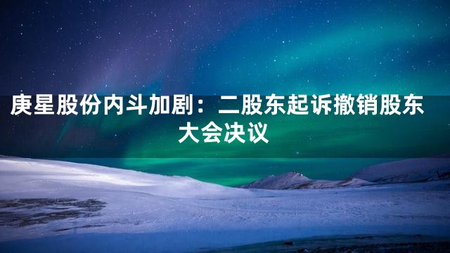 庚星股份内斗加剧：二股东起诉撤销股东大会决议