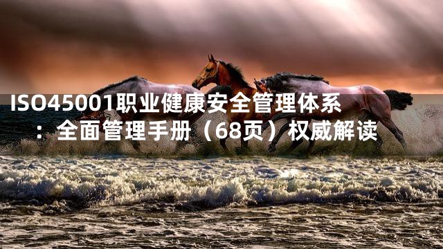 ISO45001职业健康安全管理体系：全面管理手册（68页）权威解读