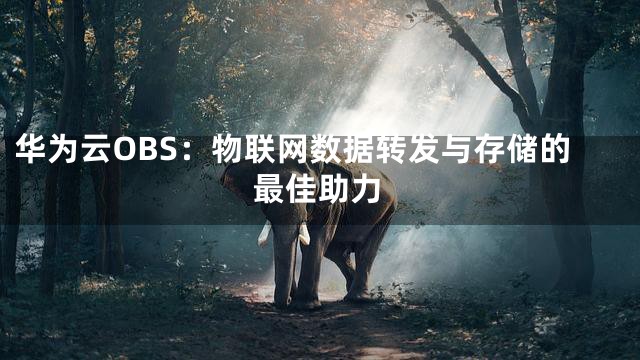 华为云OBS：物联网数据转发与存储的最佳助力