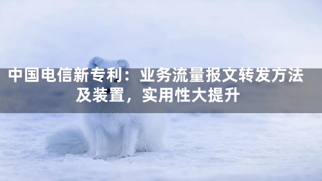 中国电信新专利：业务流量报文转发方法及装置，实用性大提升