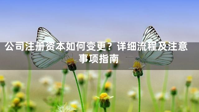公司注册资本如何变更？详细流程及注意事项指南