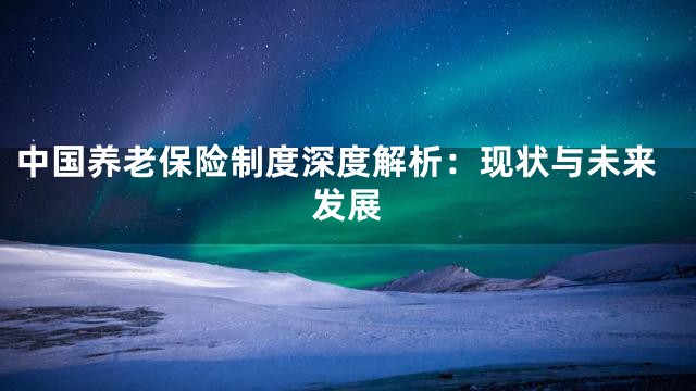 中国养老保险制度深度解析：现状与未来发展