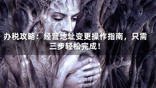 办税攻略：经营地址变更操作指南，只需三步轻松完成！