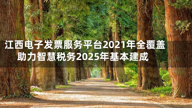 江西电子发票服务平台2021年全覆盖 助力智慧税务2025年基本建成