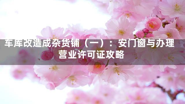 车库改造成杂货铺（一）：安门窗与办理营业许可证攻略
