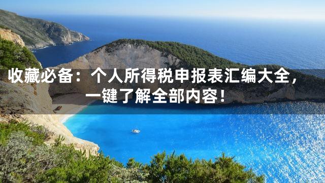 收藏必备：个人所得税申报表汇编大全，一键了解全部内容！