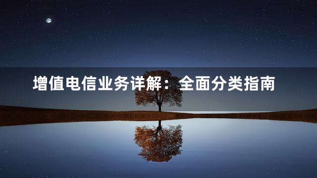 增值电信业务详解：全面分类指南