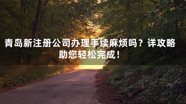 青岛新注册公司办理手续麻烦吗？详攻略助您轻松完成！