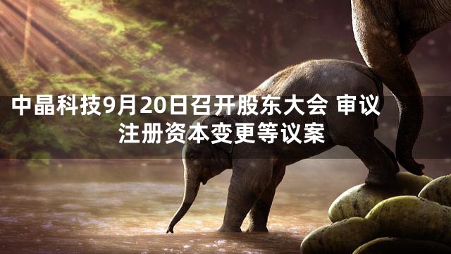 中晶科技9月20日召开股东大会 审议注册资本变更等议案