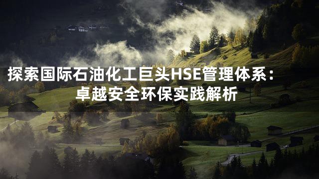 探索国际石油化工巨头HSE管理体系：卓越安全环保实践解析